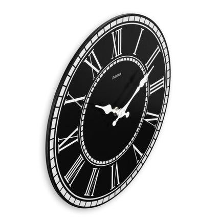 Hama Wandklok Rab Vintage Tikt Niet 30 cm Zwart/Wit/MDF