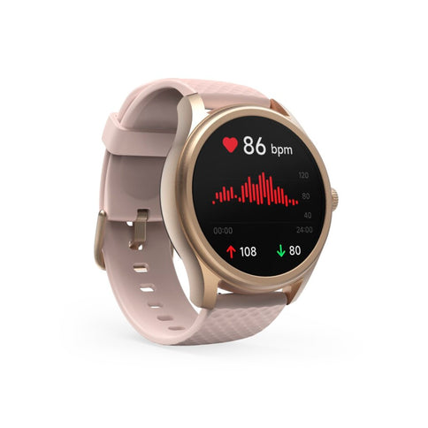 Hama Smartwatch 5010 Rond Slaapbewaking Waterdicht 1.38 Inch Ros&eacute;
