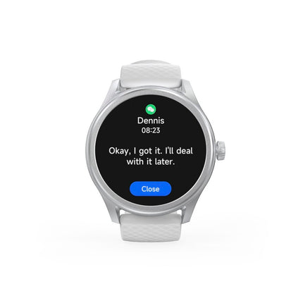 Hama Smartwatch 5010 Rond Slaapbewaking Waterdicht 1.38 Inch Zilver/Grijs