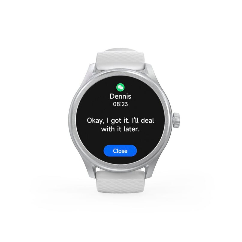 Hama Smartwatch 5010 Rond Slaapbewaking Waterdicht 1.38 Inch Zilver/Grijs