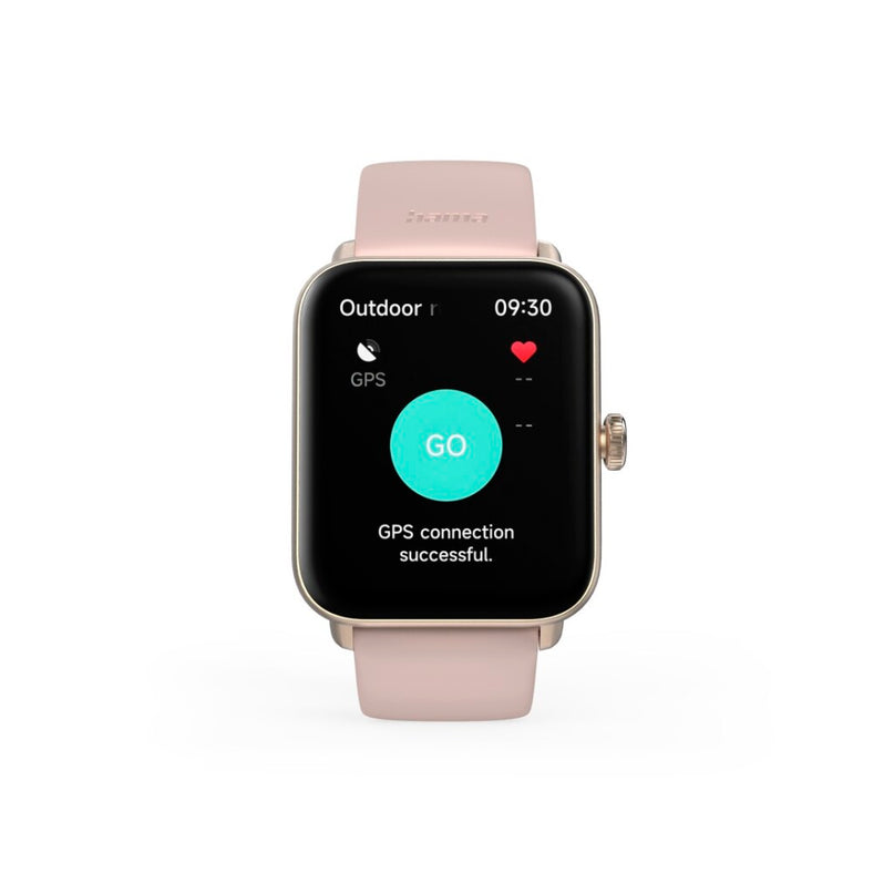 Hama Smartwatch 6010 GPS TFT-Display Telefoonfunctie Waterdicht 1.65 Inch Ros&eacute;