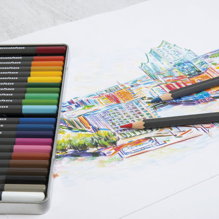 Eberhard Faber EF-516124 Kleurpotloden Metaaletui A 24 Stuks
