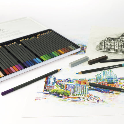 Eberhard Faber EF-516136 Kleurpotloden Metaaletui A 36 Stuks