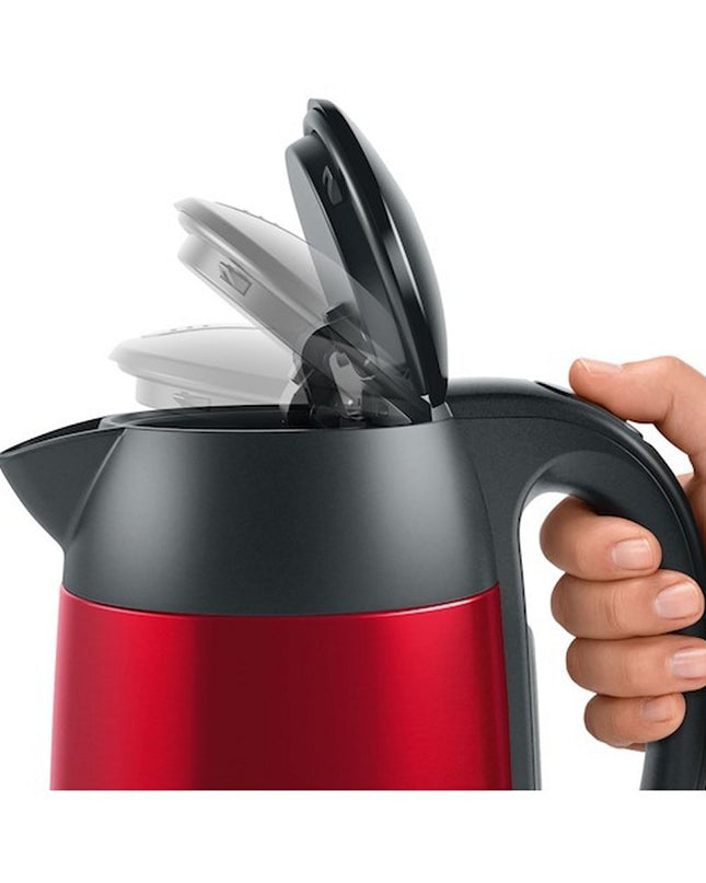 Bosch TWK3P424 Waterkoker 1.7L 2400W Rood/Zwart