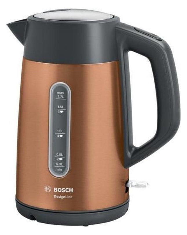 Bosch TWK4P439 DesignLine Waterkoker 1.7L 2400W Koper/Zwart