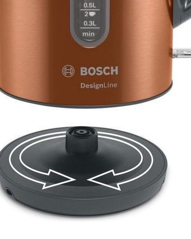 Bosch TWK4P439 DesignLine Waterkoker 1.7L 2400W Koper/Zwart