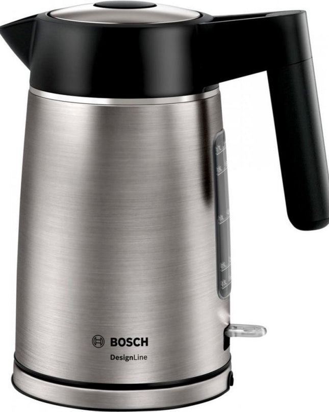 Bosch TWK5P480 DesignLine Waterkoker 1.7L 2400W Zwart/RVS