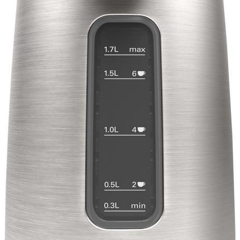 Bosch TWK5P480 DesignLine Waterkoker 1.7L 2400W Zwart/RVS