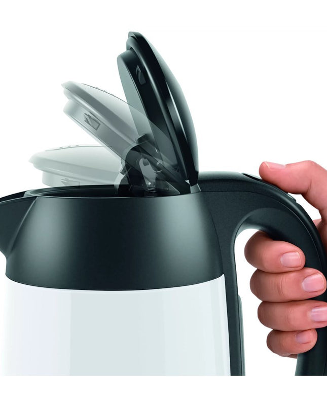 Bosch TWK3P421 DesignLine Waterkoker 1.7L 2400W Wit/Zwart