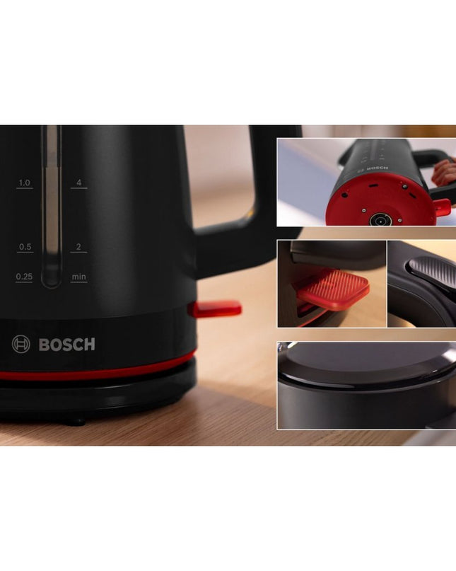 Bosch TWK3M123 Waterkoker 1.7L 2400W Zwart