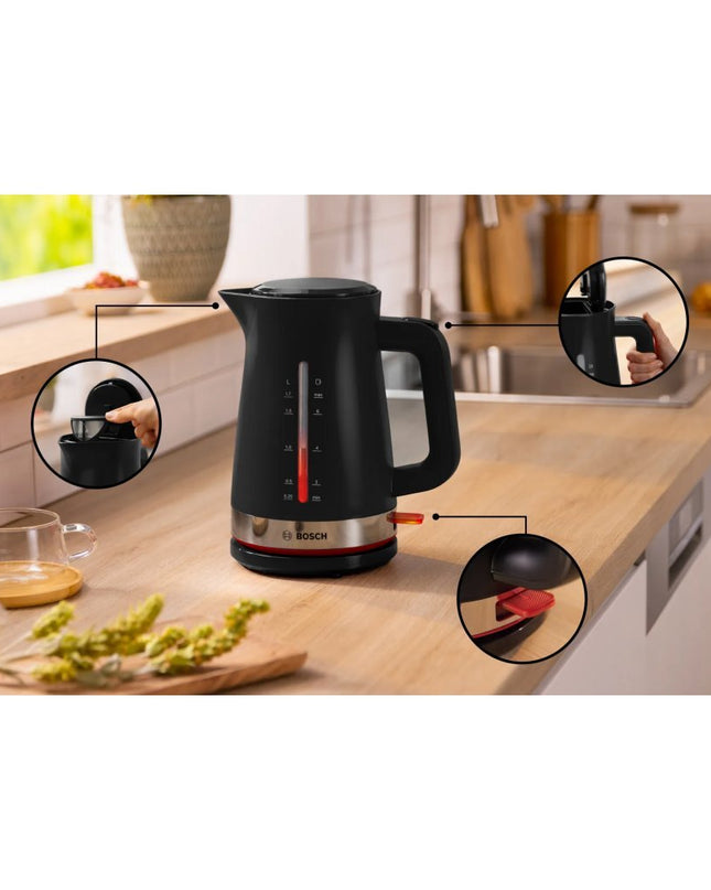 Bosch TWK4M223 MyMoment Waterkoker 1.7L 2400W Zwart/RVS