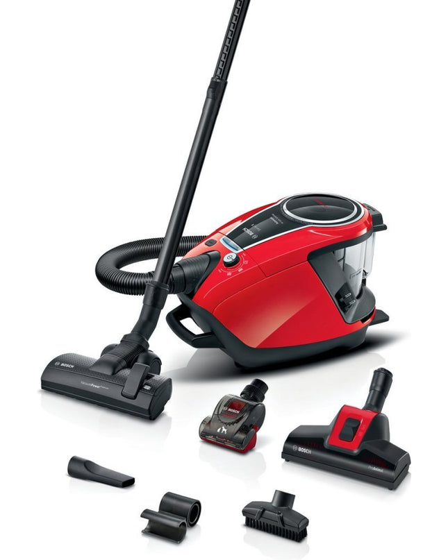 Bosch BGS7PET1 ProAnimal Stofzuiger Zonder Zak 800W Rood/Zwart