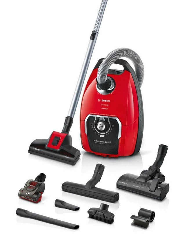 Bosch BGB8PET3A Pro Animal Stofzuiger 650W Rood/Zwart
