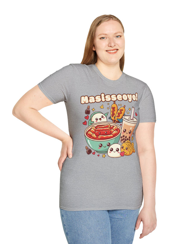 Dames T-shirt katoen - Masisseoyo Korean Snack Tee