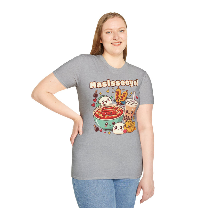 Dames T-shirt katoen - Masisseoyo Korean Snack Tee