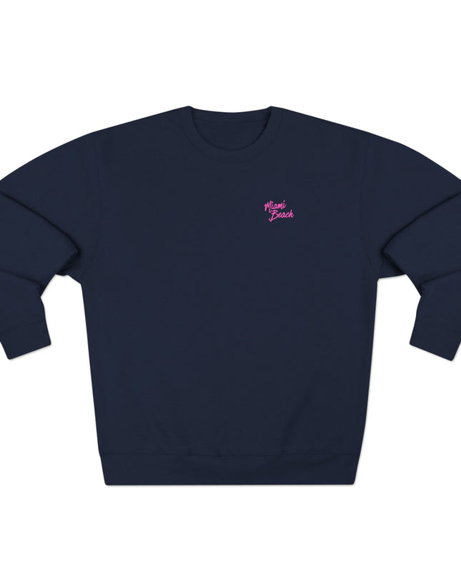 Miami Beach Sweater Marine Blauw Front