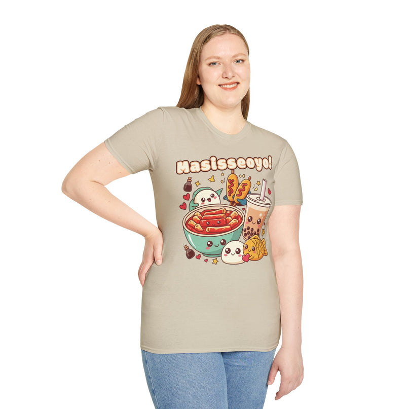 Dames T-shirt katoen - Masisseoyo Korean Snack Tee