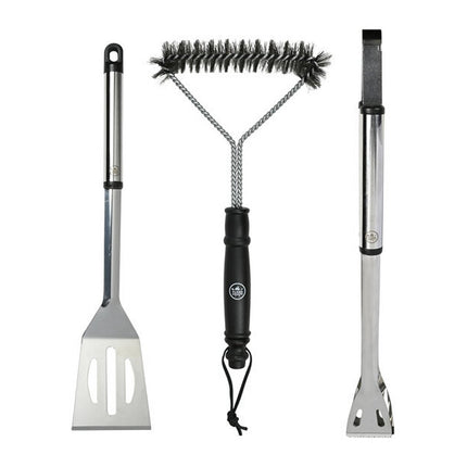 Flamecraft BBQ Gereedschapset 3-delig Zwart/RVS
