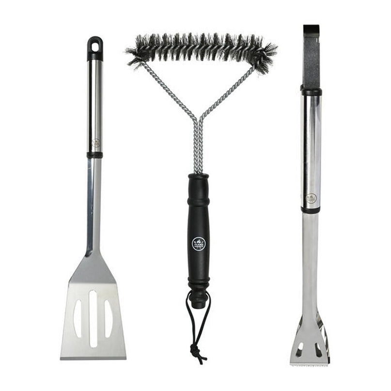 Flamecraft BBQ Gereedschapset 3-delig Zwart/RVS