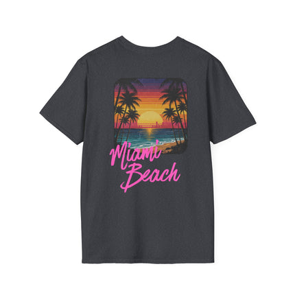 Heren T-shirt - Miami Beach Misocozy