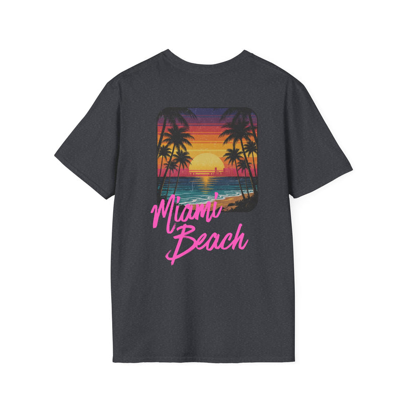 Heren T-shirt - Miami Beach Misocozy