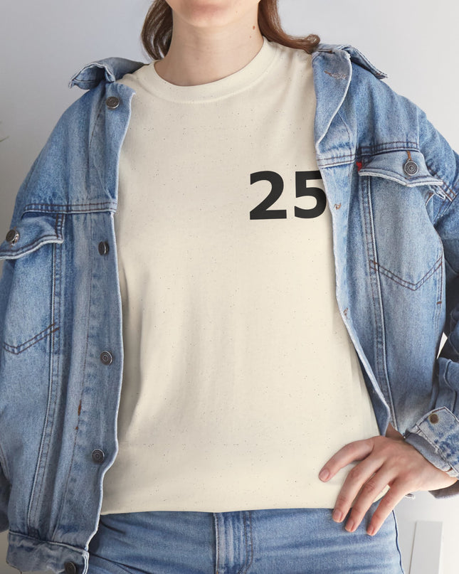 T-Shirt - Number 25 for Casual Wear