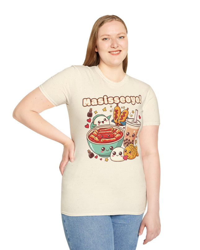 Dames T-shirt katoen - Masisseoyo Korean Snack Tee