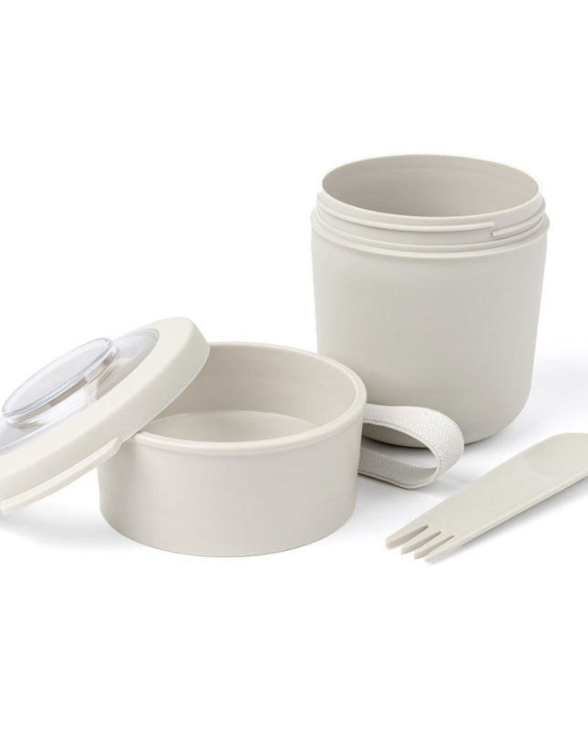 Amuse Tylla Duo Oat Lunchbowl 150+450 ml + Spork Wit