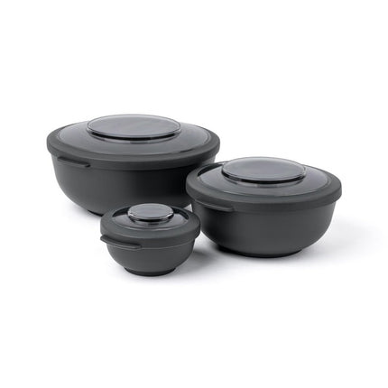Amuse Tylla Foodbowl 200 + 1000 + 2000 ml Zwart