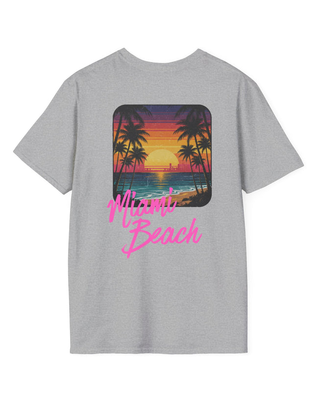 Heren T-shirt - Miami Beach Misocozy