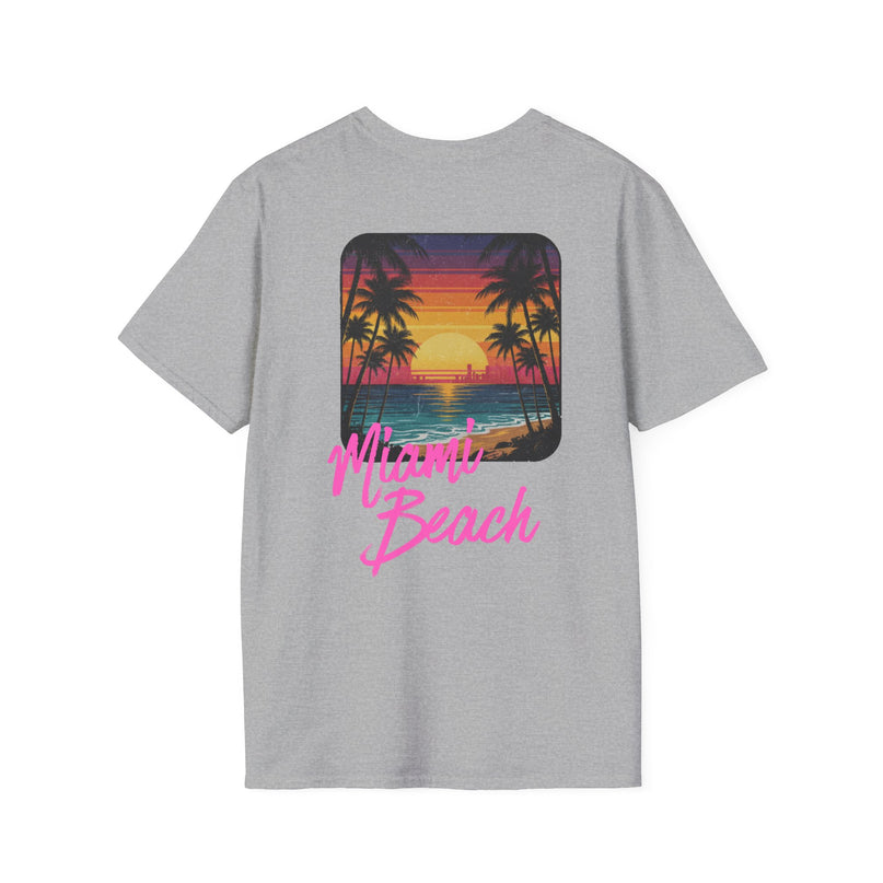 Heren T-shirt - Miami Beach Misocozy