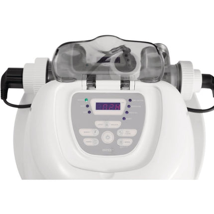 Intex 26688GS QS700 Plus Krystal Clear Zoutwatersysteem 12 Volt Wit/Grijs