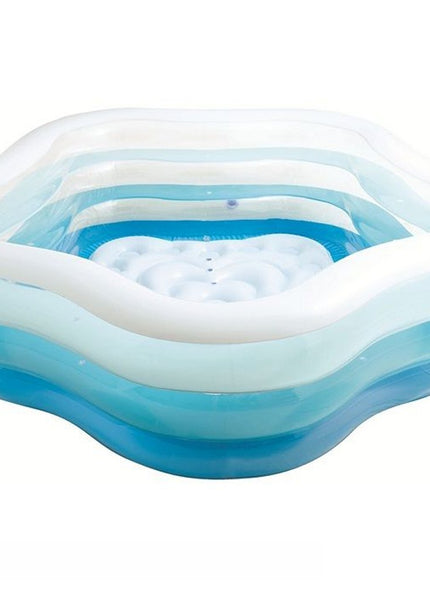Intex 56495NP Opblaasbaar Zwembad 185x180x53 cm Blauw/Wit