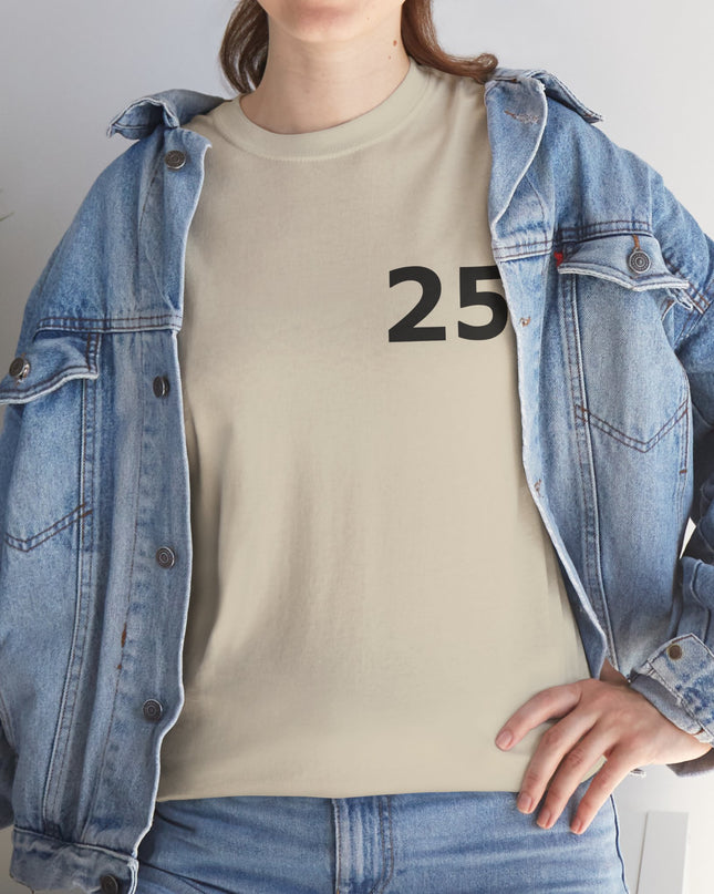 T-Shirt - Number 25 for Casual Wear