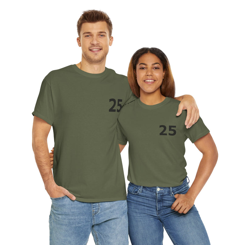 T-Shirt - Number 25 for Casual Wear