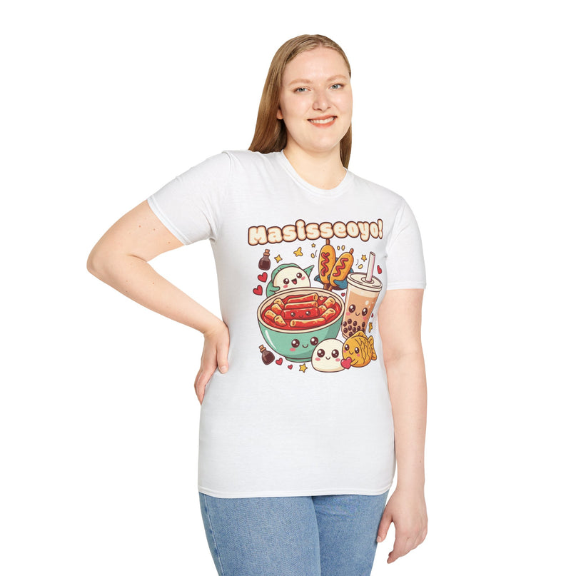 Dames T-shirt katoen - Masisseoyo Korean Snack Tee
