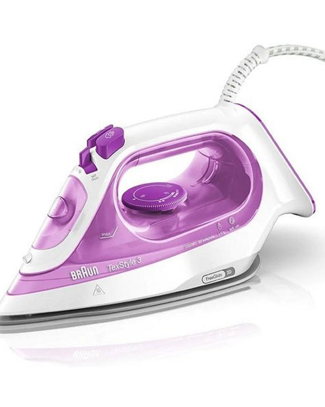Braun SI3030PU TexStyle3 Stoomstrijkijzer Roze/Wit