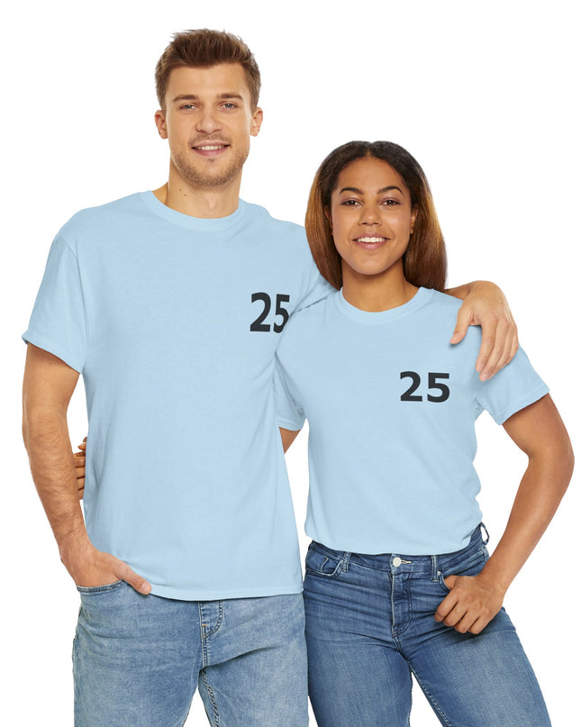 T-Shirt - Number 25 for Casual Wear