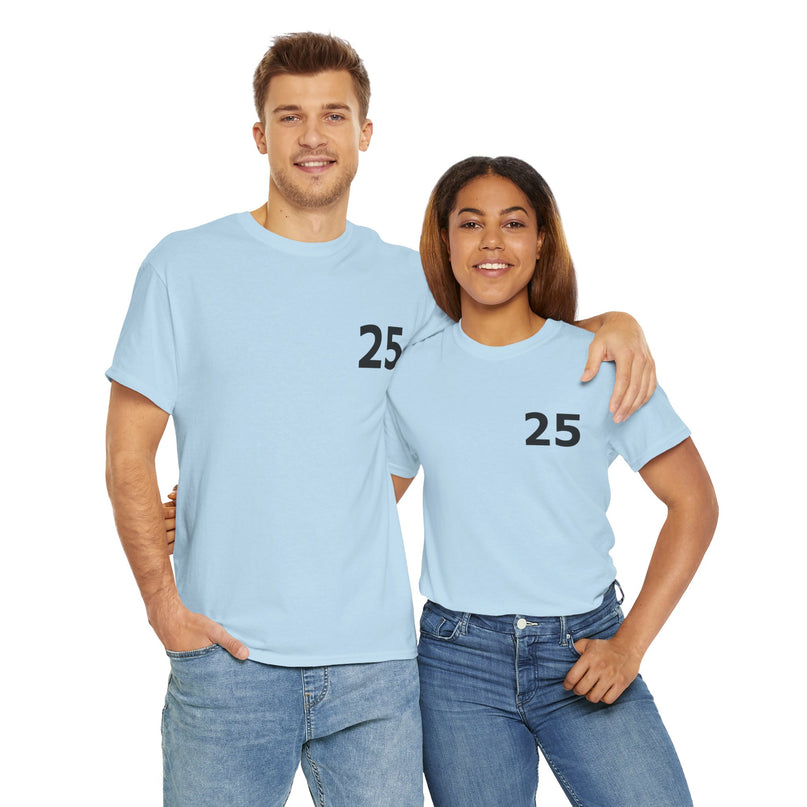 T-Shirt - Number 25 for Casual Wear