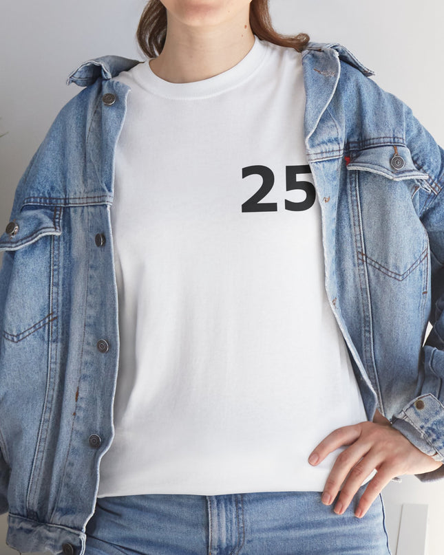 T-Shirt - Number 25 for Casual Wear