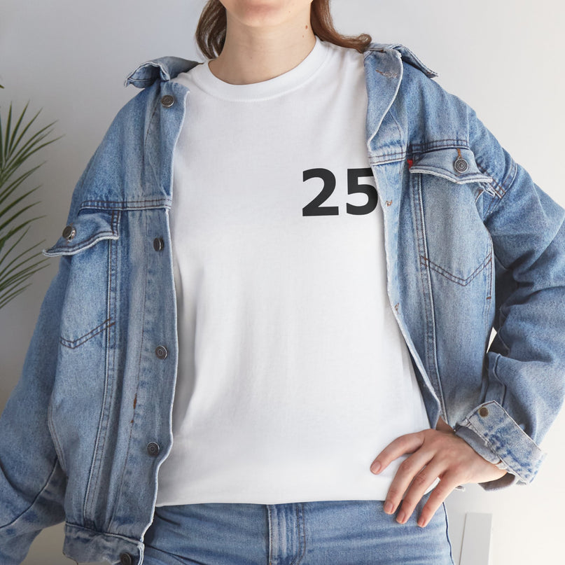 T-Shirt - Number 25 for Casual Wear