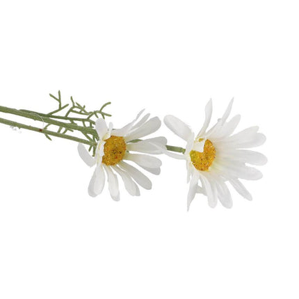 Kunstbloem Madeliefje 56 cm Wit/Zijde