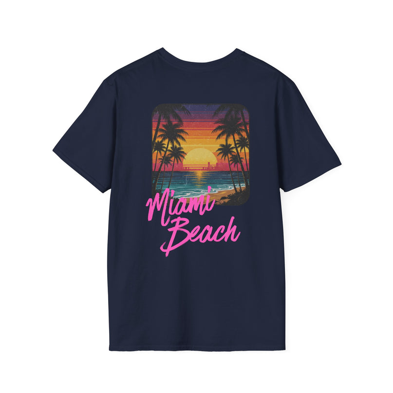 Heren T-shirt - Miami Beach Misocozy