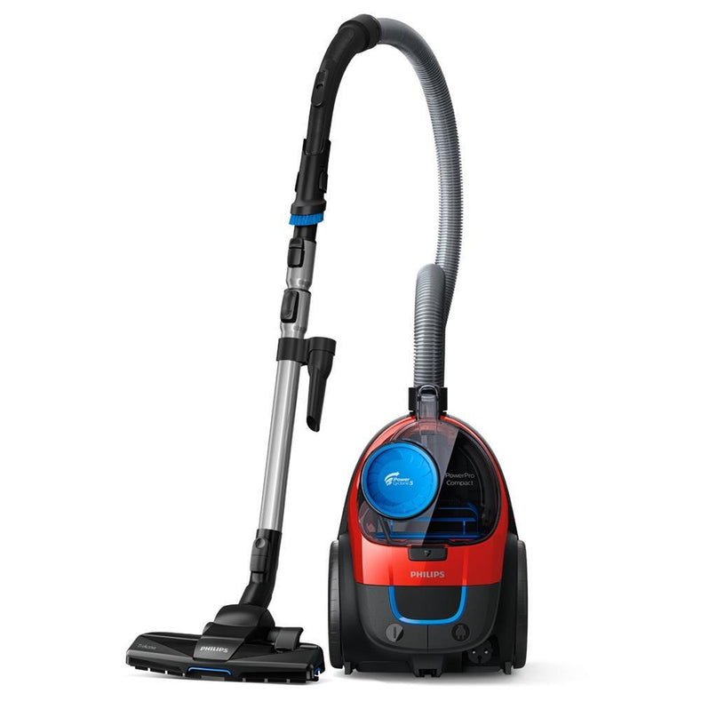 Philips FC9330/09 PowerPro Compact Stofzuiger Zonder Zak 900W Zwart/Rood