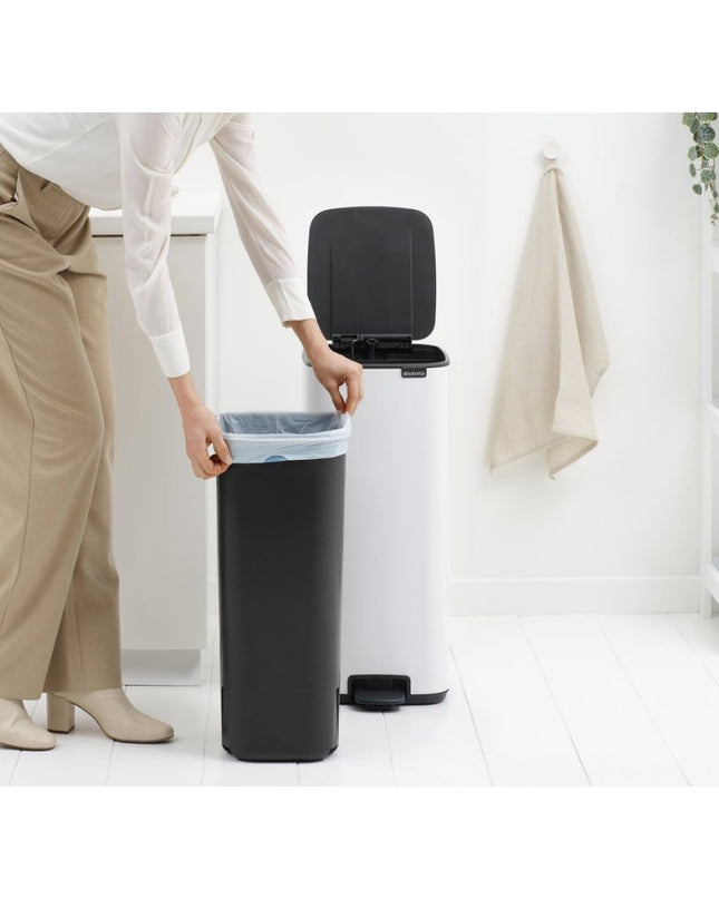 Brabantia Bo Pedaalemmer 30L Wit