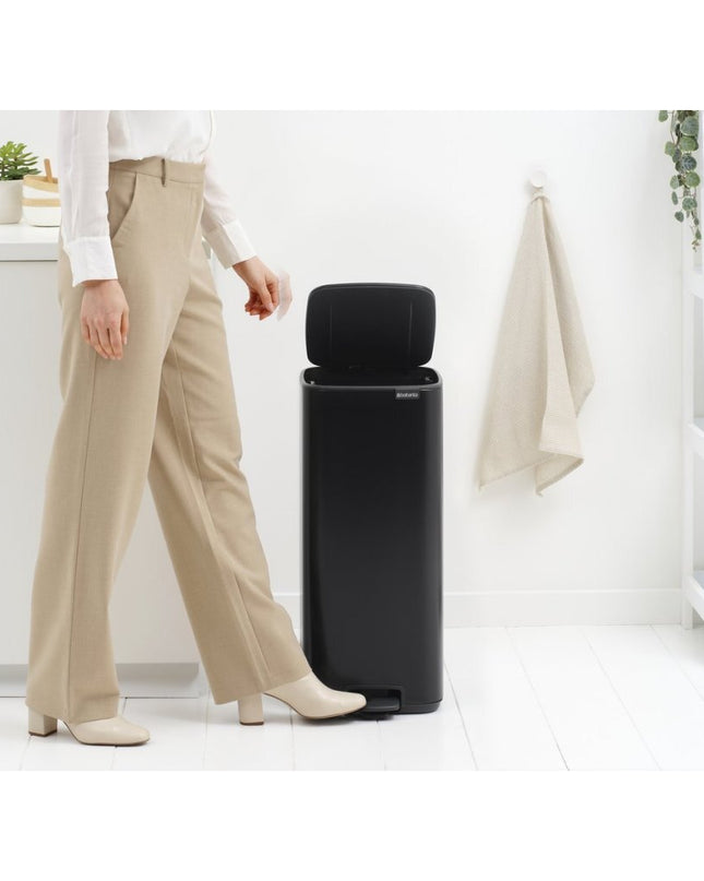 Brabantia Bo Pedaalemmer 30L Matt Zwart