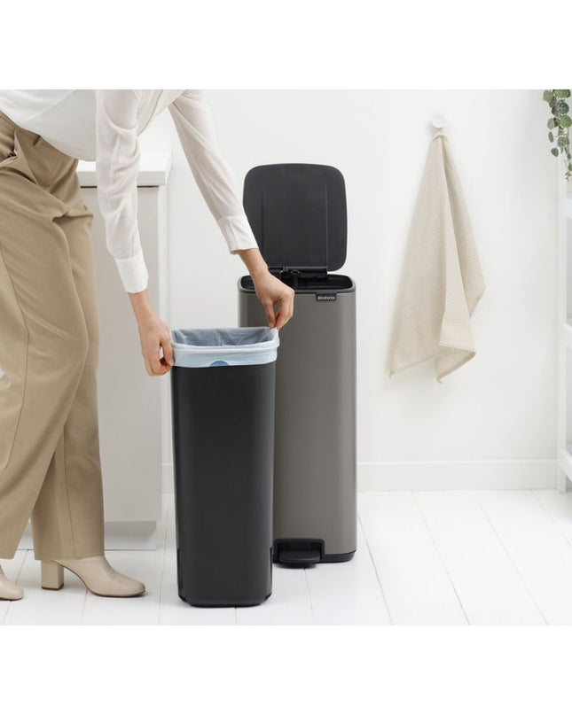 Brabantia Bo Pedaalemmer 30L Platinum