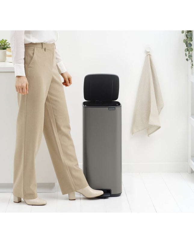 Brabantia Bo Pedaalemmer 30L Platinum