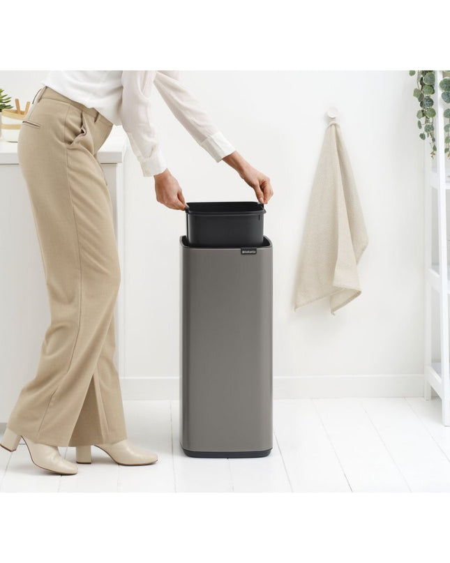Brabantia Bo Touch Bin Afvalemmer 30L Platinum