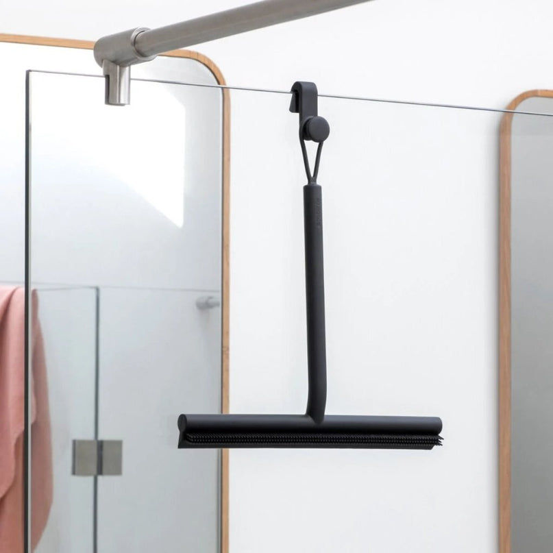 Brabantia ReNew Douchewisser met Deurhaak Zwart